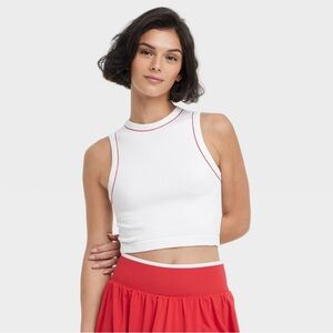 NWOT Women's Seamless Piped Muscle Tank Top - All In Motion Size Large
